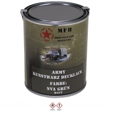 Farbdose, Markierungsfarbe NVA GRÜN, matt, 1 Liter