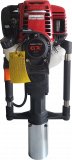 Motor-Pfahlramme mit Honda Motor GX 35 NG bis 80mm