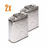 2x Edelstahlkanister 20 L