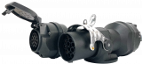 Spannungswandler Adapter 15 pol. 24 V auf 13 pol. 12 V, ISO 12098 auf ISO 11446