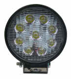 LED Arbeitsscheinwerfer rund 9x3 W, 1890 Lumen
